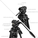 SmallRig FSD14 FreeSpeed Heavy-Duty Carbon Fiber Tripod 5443