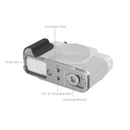 SmallRig L-Shaped Mount Plate with Silicone Handle for FUJIFILM X-T30 / X-T30 II / X-T30 III (Silver) 5664