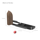 SmallRig L-Shaped Mount Plate with Wooden Handle for FUJIFILM X-T30 / X-T30 II / X-T30 III (Black) 5666