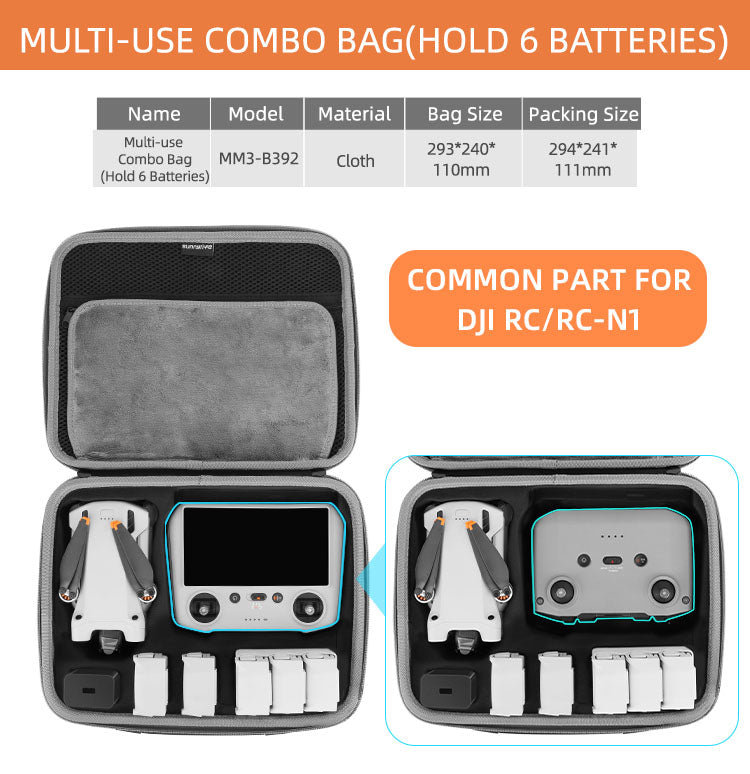 Sunnylife Multi-functional Carrying Case for DJI Mini 3 Pro