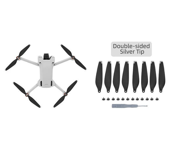 Sunnylife (8 pcs) Low Noise Propellers for DJI Mini 3 Pro (Silver Tip)