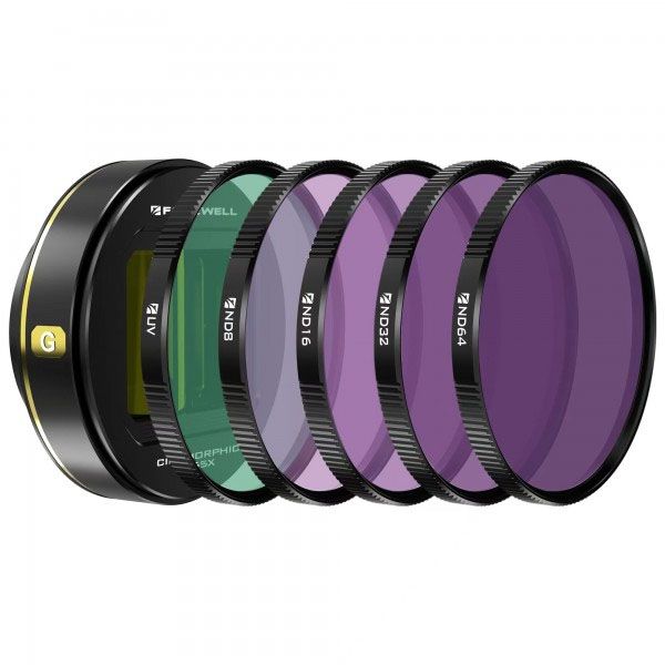 Freewell Sherpa Series 5-Pack1.55X Gold Anamorphic Lens (UV ND8 ND16 ND32 ND64 Filters)