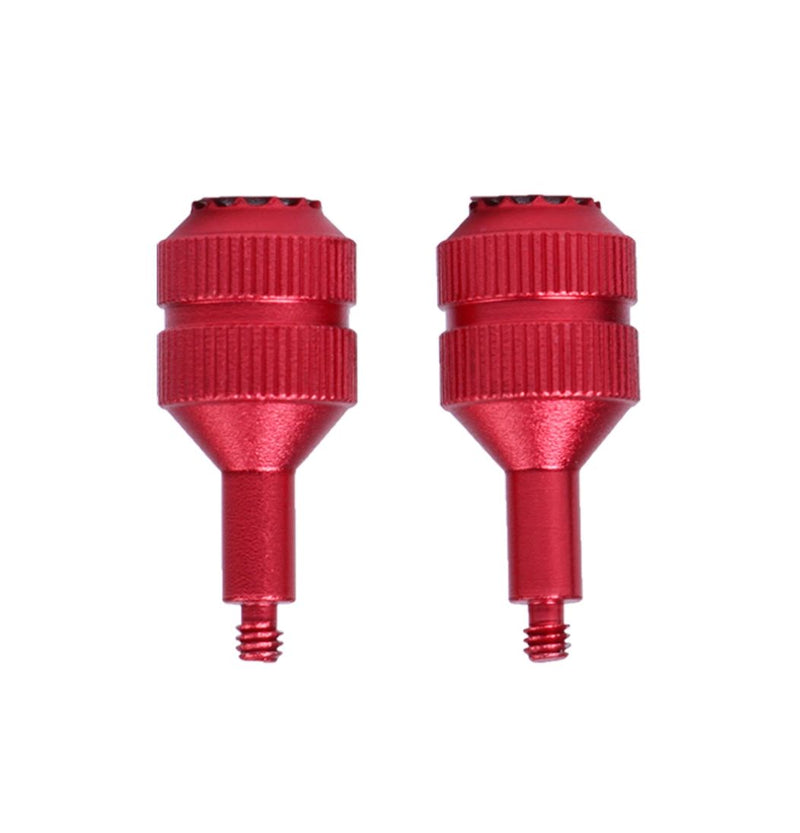 Sunnylife 1 pair Aluminum Alloy Control Sticks for DJI FPV Remote Controller 2 (Red)
