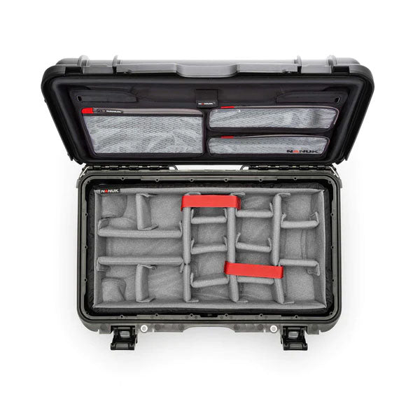 Nanuk 935 Pro Photo Case with Lid Organiser and Padded Divider (Graphite)