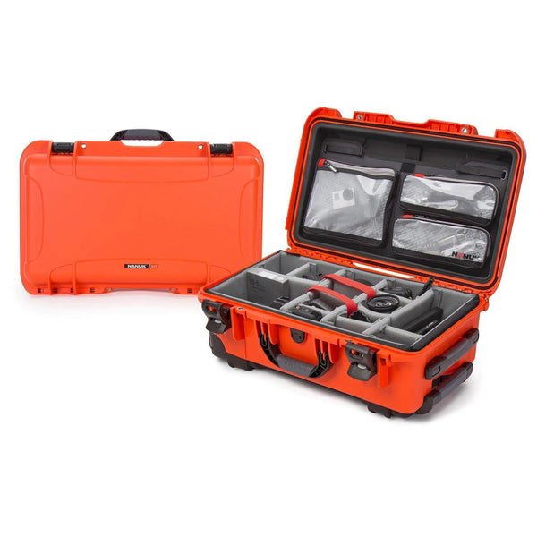 Nanuk 935 Pro Photo Case with Lid Organiser and Padded Divider (Orange)