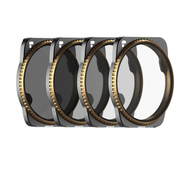 Premium pack of PolarPro ND/PL filters with lightweight frame and CinemaSeries™ Glass, tailored for DJI Air 3.
