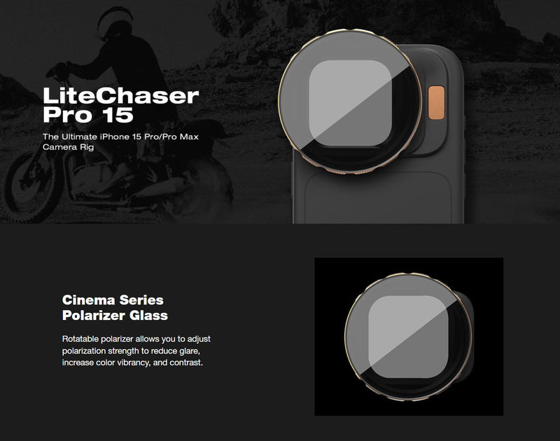 PolarPro LiteChaser CP Filter for iPhone 15 Pro/Pro Max