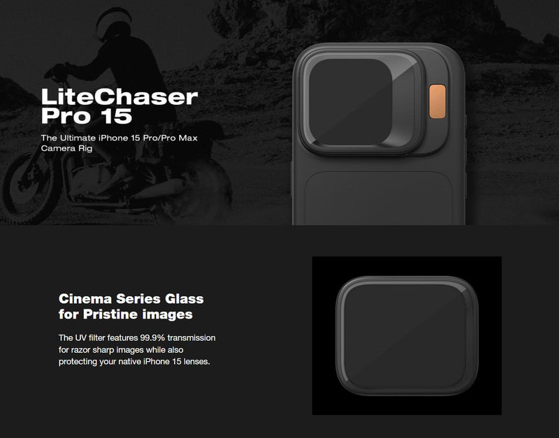 PolarPro LiteChaser UV Filter for iPhone 15 Pro/Pro Max