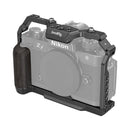 SmallRig 4261 Camera Cage with ergonomic ebony handle tailored for Nikon Z f, providing ultimate protection and functionality