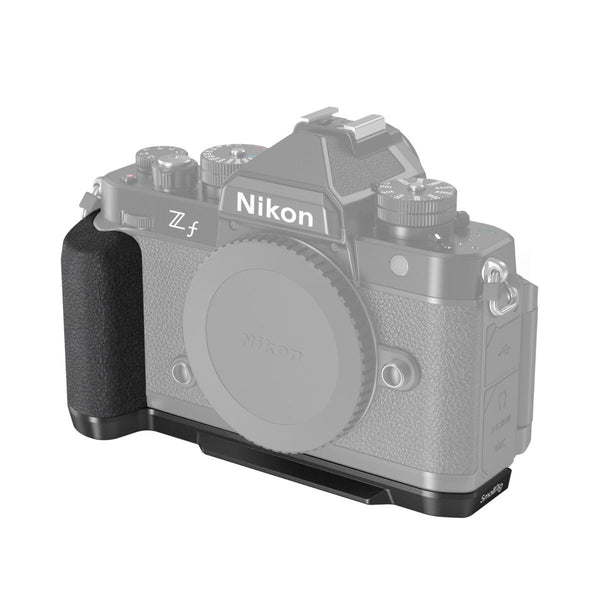 SmallRig 4262 L-Shape Handle tailored for Nikon Z f, offering an ergonomic silicone grip and quick-release features