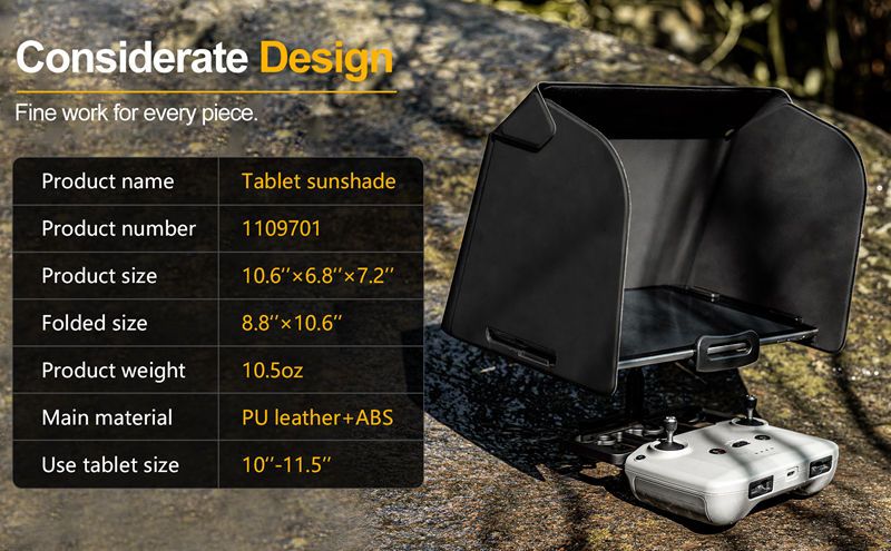 STARTRC Tablet Sunshade Hood for Drones (10.1-11.5-inch Tablets)