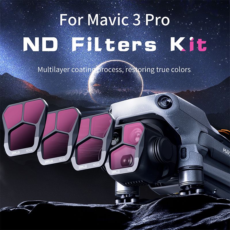 STARTRC 4-pack ND Filters for DJI Mavic 3 Pro (ND8/16/32/64)