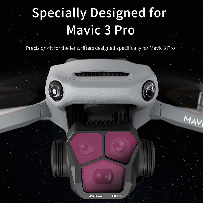 STARTRC 4-pack ND Filters for DJI Mavic 3 Pro (ND8/16/32/64)