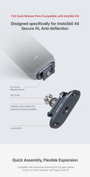 FALCAM F22 Quick Release Kit (Compatible with Insta360 X4) F22A4307