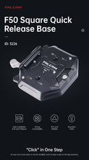 FALCAM F50 Square Quick Release Base 3226