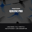 DALPROP Cyclone Q2035C Pro Propellers (Crystal Black) (4x CW 4x CCW)