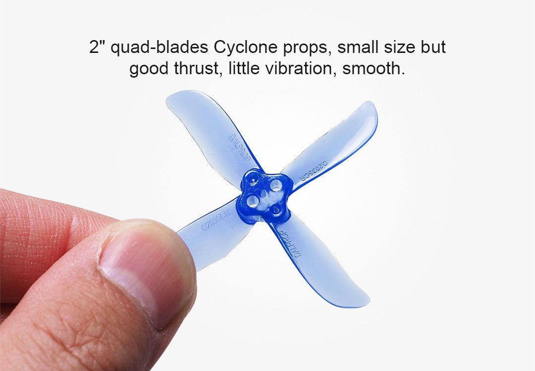 DALPROP Cyclone Q2035C Pro Propellers (Crystal Black) (4x CW 4x CCW)