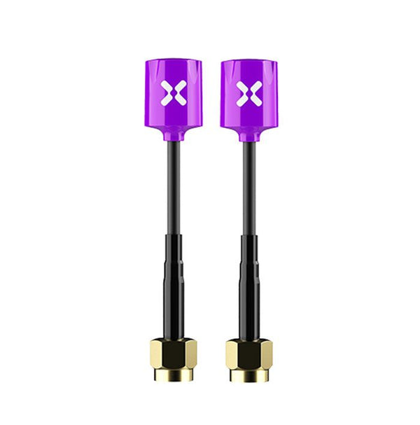 Foxeer 2pcs 5.8GHz 65mm Micro Lollipop SMA RHCP FPV Omni Antenna (Purple)