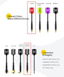 Foxeer 2pcs 5.8GHz 65mm Micro Lollipop StraightMMCX RHCP FPV Omni Antenna (Red)