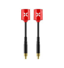 Foxeer 2pcs 5.8GHz 65mm Micro Lollipop StraightMMCX RHCP FPV Omni Antenna (Red)