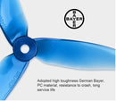 Foxeer Dalprop T5045C Pro Tri Blade Propellers 10 Pairs (Crystal Blue)