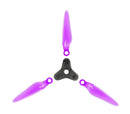 Dalprop Fold F5 FPV Propeller Set (12x Crystal Purple Blades 4x Grey Hub)