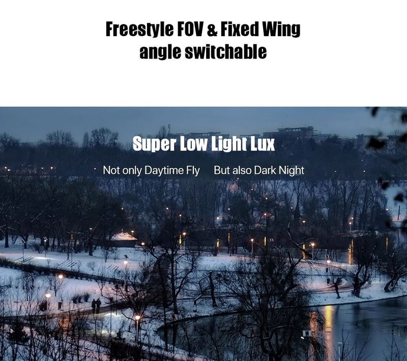 Foxeer Toothless 2 Mini Angle Switchable Starlight FPV Camera 1.7mm Lens (Red)