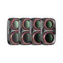 Freewell 4-pack Bright Day Series Filter Set for DJI Osmo Pocket 4P (Black)