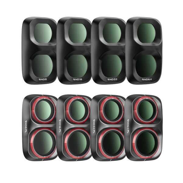 Freewell 8-pack All Day Series Filter Set for DJI Osmo Pocket 4P (Black)