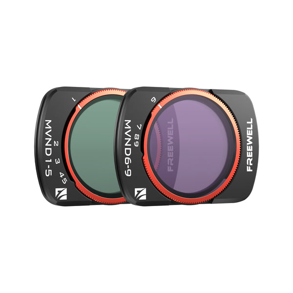 Freewell  2-pack Variable ND MIST Edition Filter Set for DJI Osmo Pocket 4/3 (VNDXMIST 1-5 & 6-9 Stop)