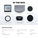 Freewell 2-in-1 Wide Angle & Macro Lens for FUJI X100VI X100V (Black)