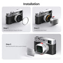 Freewell Real Lens Hood for Fuji X100 Series (Silver)