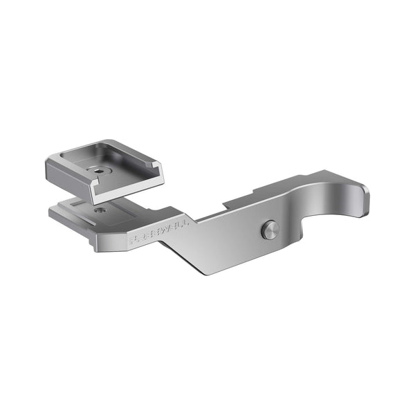 Freewell Thumb Grip with Cold Shoe Mount for Fuji GFX 100RF (Silver)