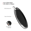 Haida 67mm NanoPro U-LR Magnetic X-in-1 Filter (Silver & Black)