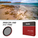 Haida 77mm PROII CPL-VND 2-in-1 Filter (3-7 Stops)