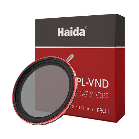 Haida 77mm PROII CPL-VND 2-in-1 Filter (3-7 Stops)