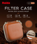 Haida Brown Filter Case (Fits 5pcs Round Filters up to 58mm and 2 SD Cards)