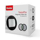 Haida NanoPro Magnetic Filter Kit (UV+CPL+Mist Black 1/4) with Magnetic DC-2 Adapter Ring for Canon G7X III (Black)