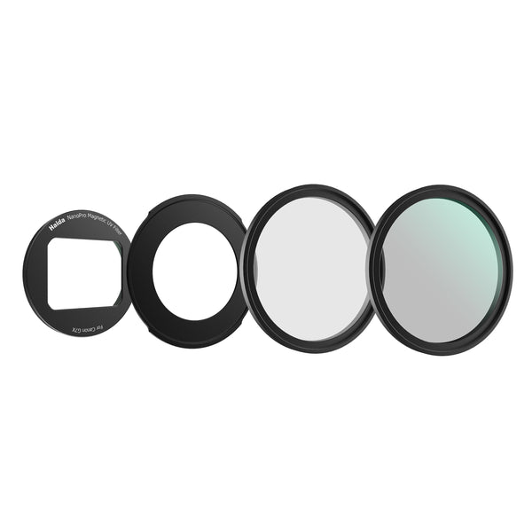 Haida NanoPro Magnetic Filter Kit (UV+CPL+Mist Black 1/4) with Magnetic DC-2 Adapter Ring for Canon G7X III (Black)