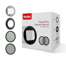 Haida NanoPro Magnetic Filter Kit (UV+CPL+Mist Black 1/4) with Magnetic DC-2 Adapter Ring for Canon G7X III (Silver)