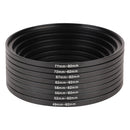 Haida 8pcs Step-up Ring 82mm Kit (49-82mm,52-82mm,55-82mm,58-82mm,62-82mm,67-82mm,72-82mm, 77-82mm)