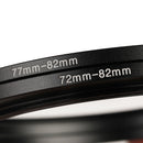 Haida 8pcs Step-up Ring 82mm Kit (49-82mm,52-82mm,55-82mm,58-82mm,62-82mm,67-82mm,72-82mm, 77-82mm)