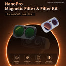 Haida 3-pack NanoPro Magnetic Filter Kit for Insta360 Luna Ultra (CPL/VND/Mist Black 1/4) White