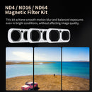 Haida 3-pack NanoPro Magnetic Filter Kit for Insta360 Luna Ultra (ND4 / 16 / 64) Black
