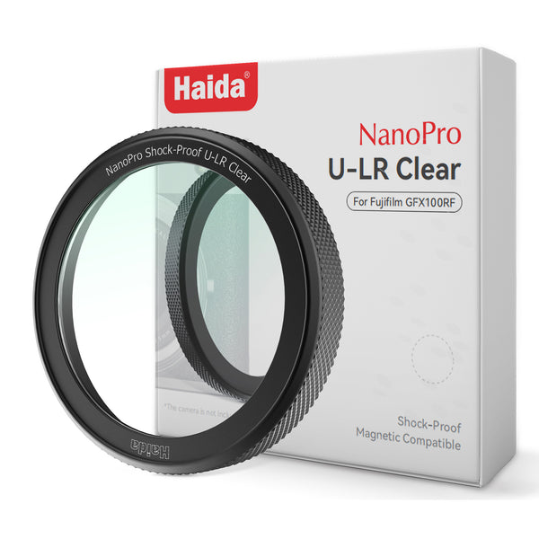 Haida NanoPro U-LR Clear Filter for Fujifilm GFX100RF (Black)