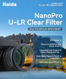 Haida NanoPro U-LR Clear Filter for Fujifilm GFX100RF (Silver)
