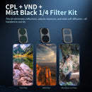 Haida 3-pack NanoPro Filter Kit for DJI Osmo Pocket 4P ( CPL / VND / Mist Black 1/4)