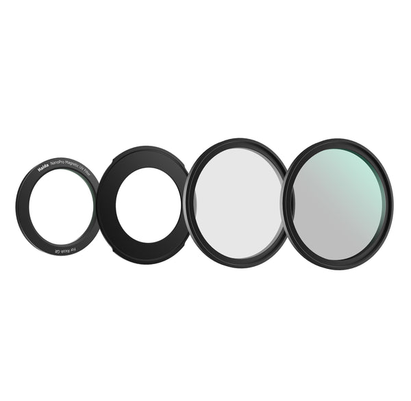 Haida NanoPro Magnetic Filter Kit (UV+CPL+Mist Black 1/4) with Magnetic DC-1 Adapter Ring for Ricoh GR3/GR3 HDF/GR3X/GR3X HDF (Black)