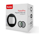 Haida NanoPro Magnetic Filter Kit (UV+CPL+Mist Black 1/4) with Magnetic DC-1 Adapter Ring for Sony ZV1 II (Black)
