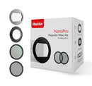 Haida NanoPro Magnetic Filter Kit (UV+CPL+Mist Black 1/4) with Magnetic DC-1 Adapter Ring for Sony ZV1 II (Silver)